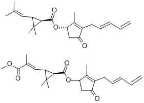 Structure of Pyrethrins 50% 8003-34-7